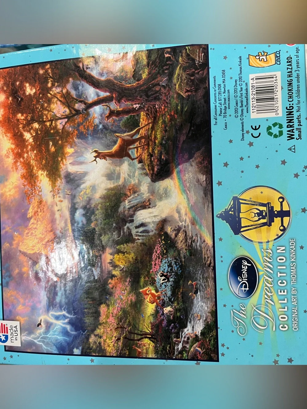 Thomas Kinkade “Bambi’s First Year” puzzle by The Disney Dreams Collection - Picture 3 of 4